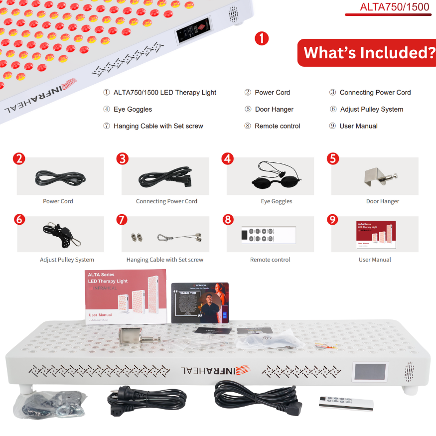InfraHeal ALTA1500 Smart-App Control Red Light Therapy Panel (Pre-Order)