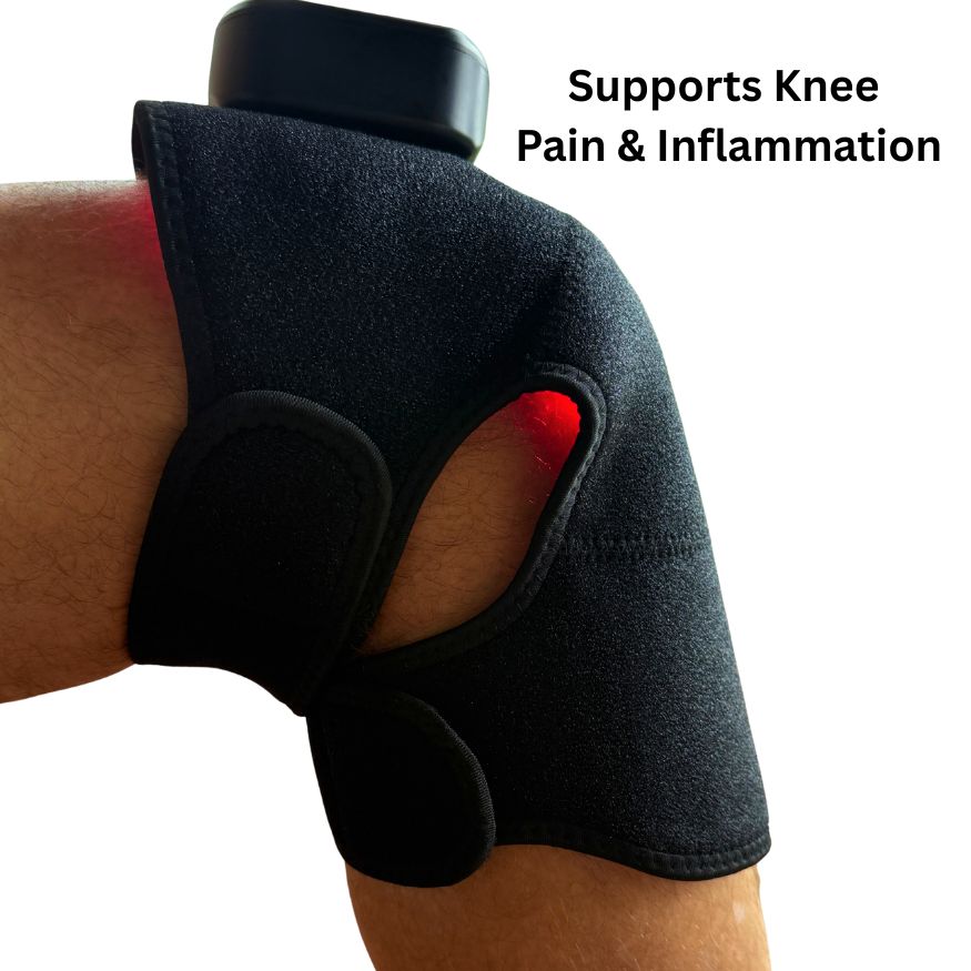The InfraHeal Red Light Therapy Knee Wrap - Supports Knee Pain & Inflammation