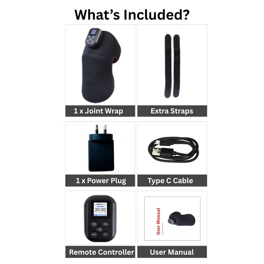 The InfraHeal Red Light Therapy Joint Wrap - Supports Knee & Shoulder Pain