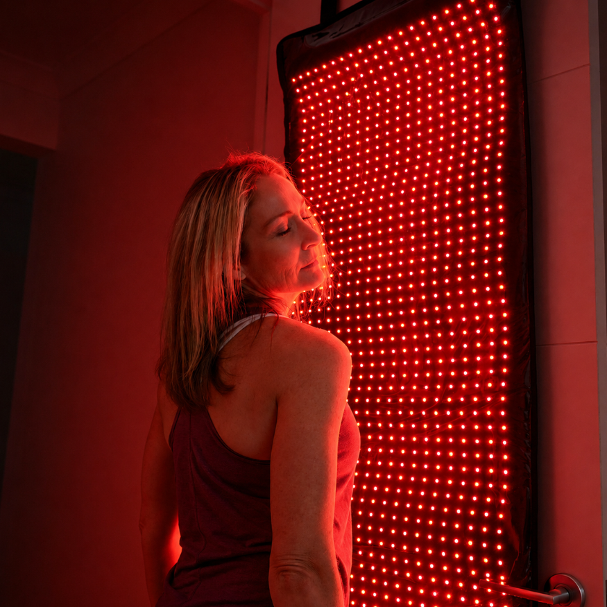 UPGRADE 4CH InfraHeal Red Infrared Light Therapy Mat: Whole-Body Wellness